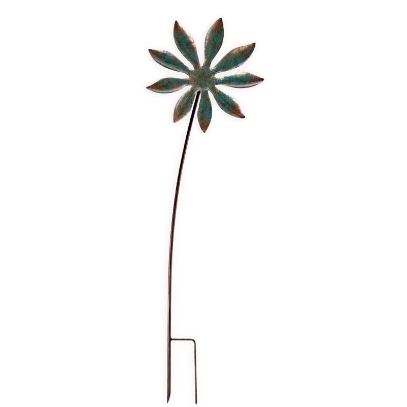 Patina Botanical Garden Stake - Flower